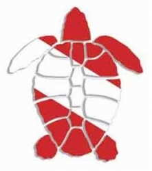 A-Plus Marine Die Cut Sticker - Turtle